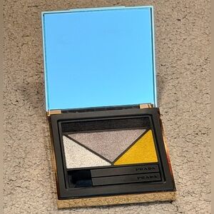 Prada Dimensions Eyeshadow Palette - Color 02 Silvers, Black, and Yellow